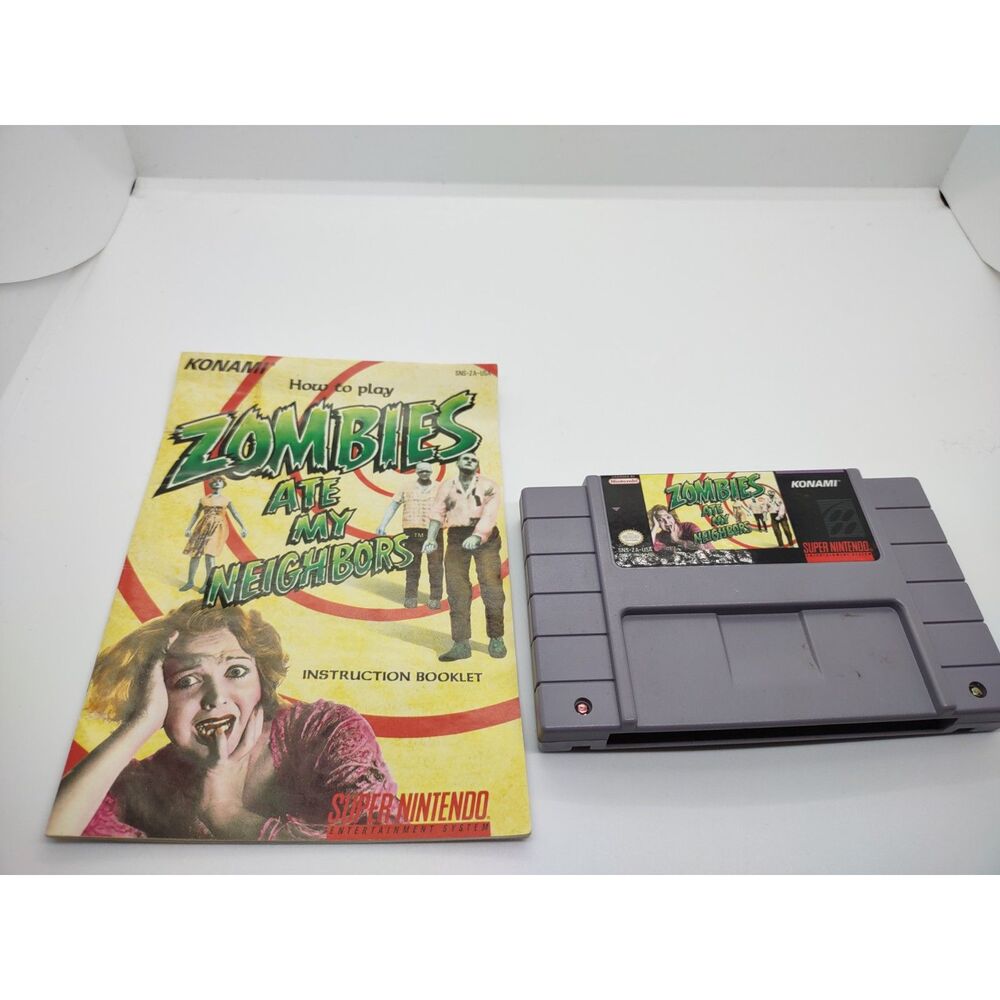 SNES Zombies Ate My Neighbors Nintendo Vintage Game
